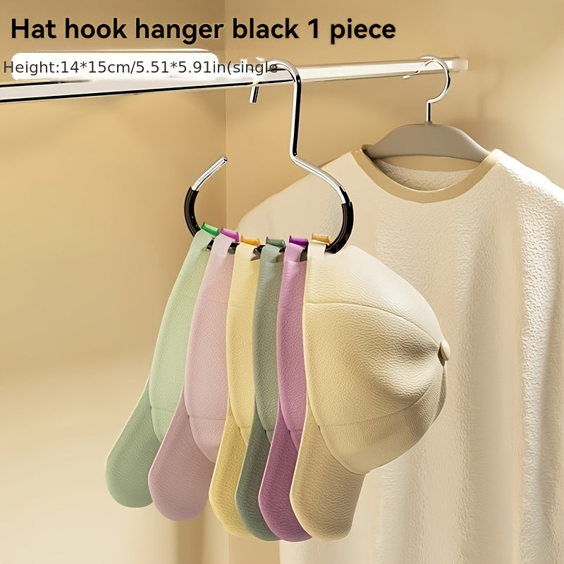 Pc Hat Hanger, Holds 8 Caps, No-Trace Home Storage Rack